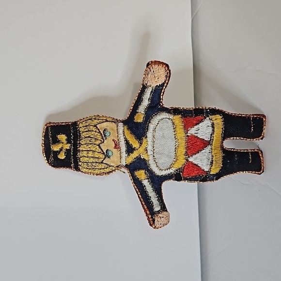 Needlepoint Lot of 2, 1 Nutcracker and 1 Drummer Boy Ornaments , Pre-owned - Picture 4 of 6